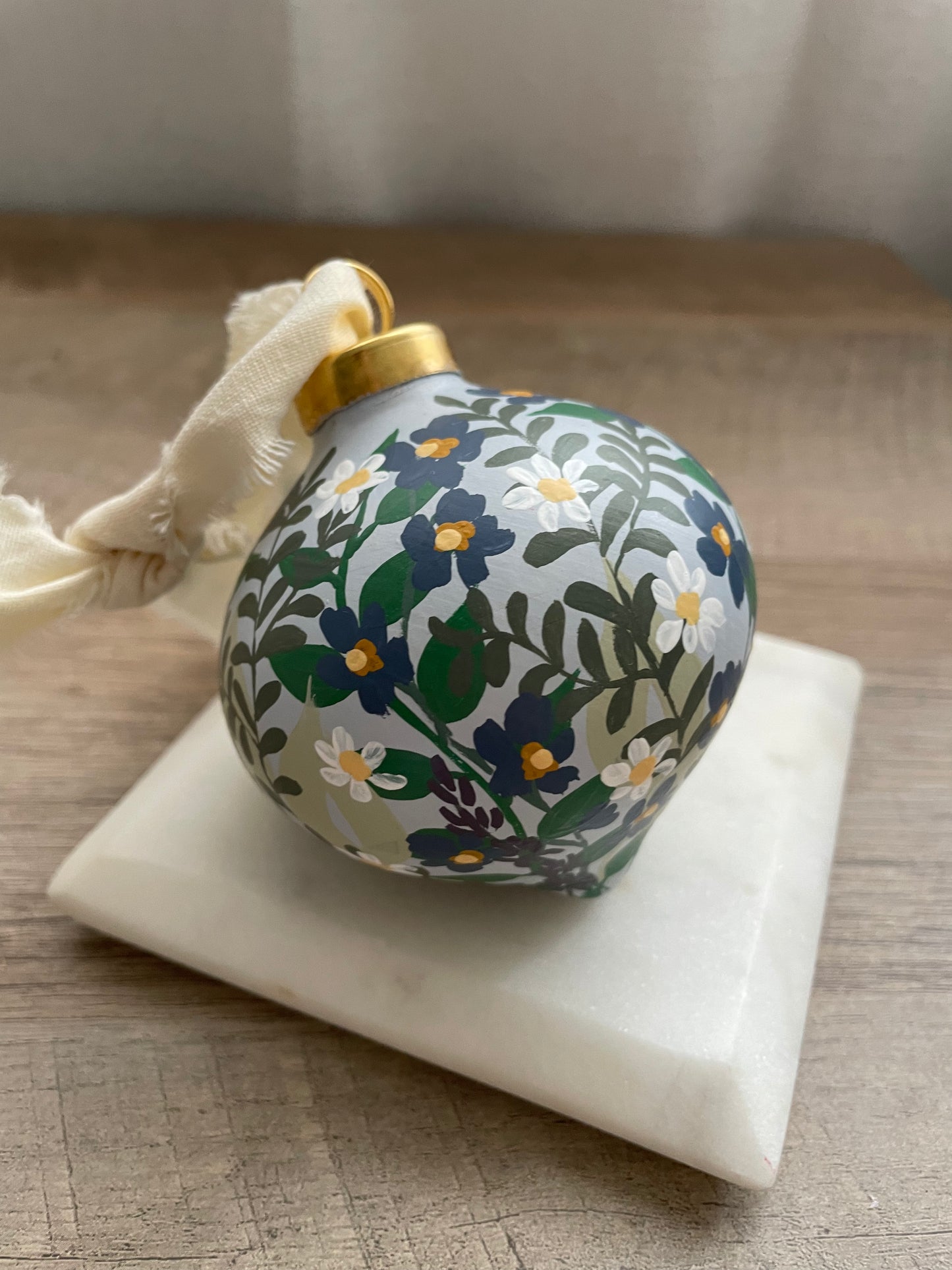 "Meadow" Hand Painted Ornament