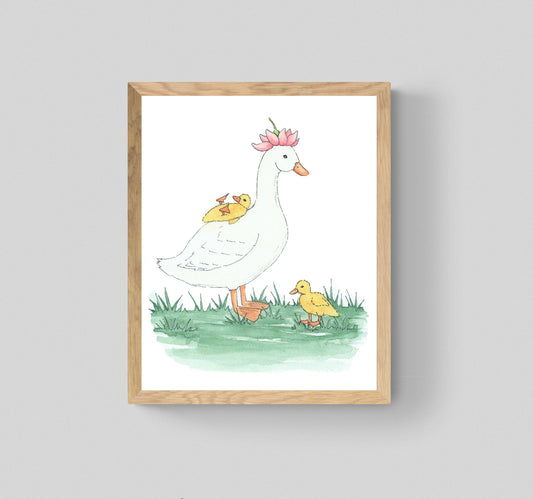 Mama Duck Print